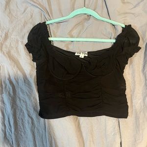 Black cropped going out top